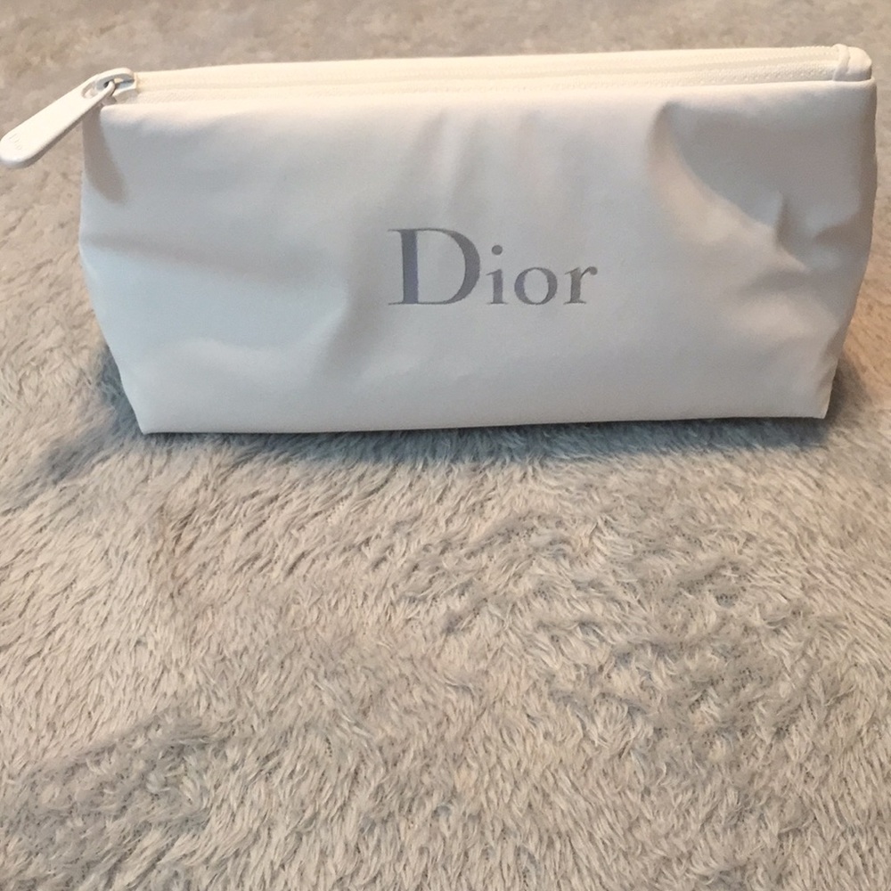 Dior Small Leather Makeup Bag.